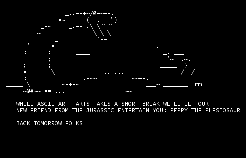 ASCII Art Fart