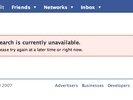 facebook search unavailable