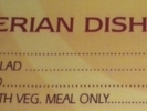 veg menu